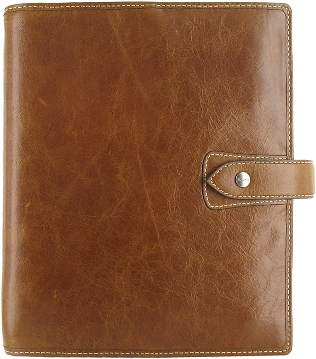 Agenda Organizer - Persoonlijke Planner - Dagelijkse Planning - Echt Buffalo Leer - A5 Formaat - Oker