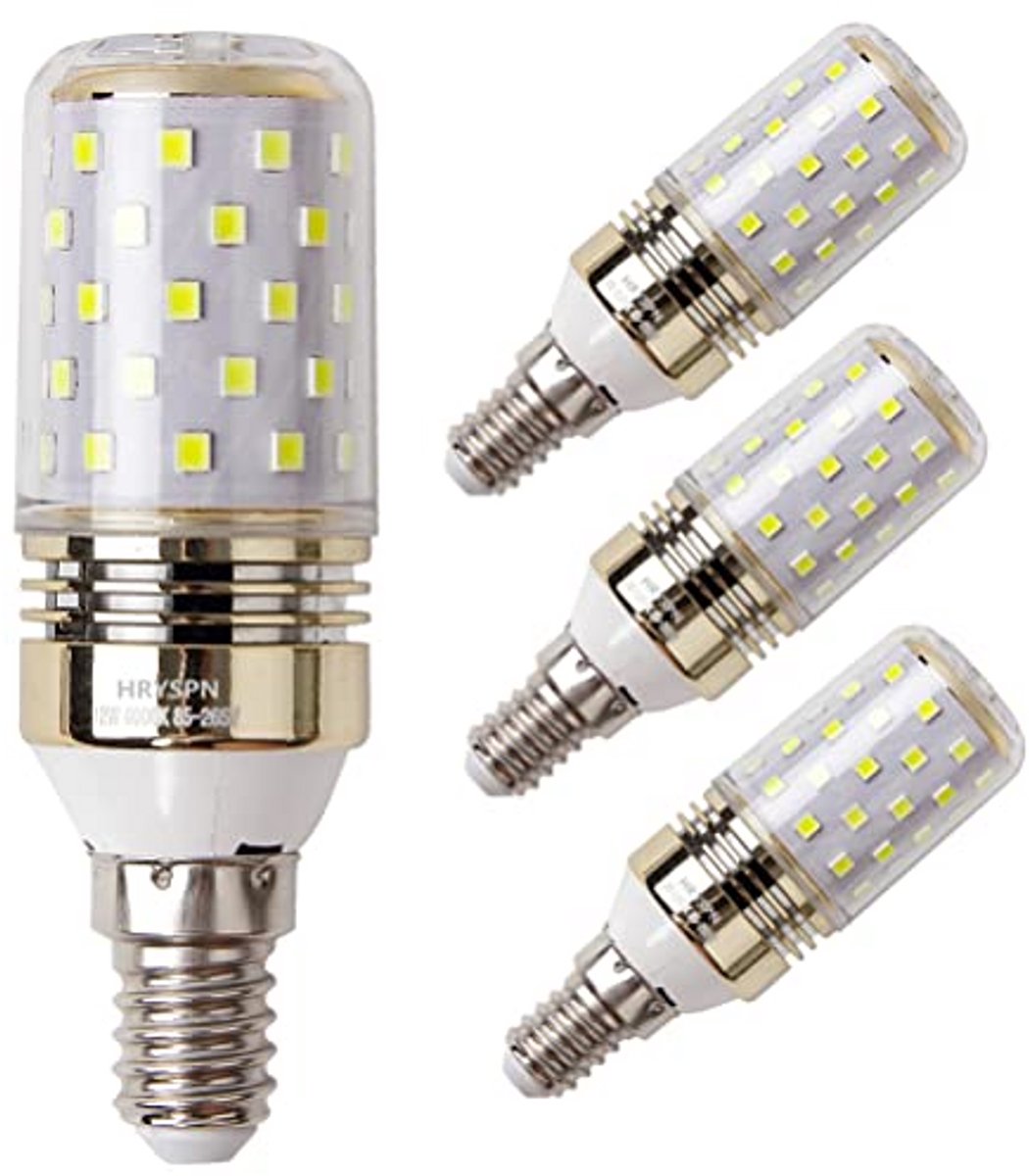 LED Maïslampen - Kleine Edison - Binnenhuis Decoratie - Energiebesparend Koel Wit - 4 Stuks - Wit