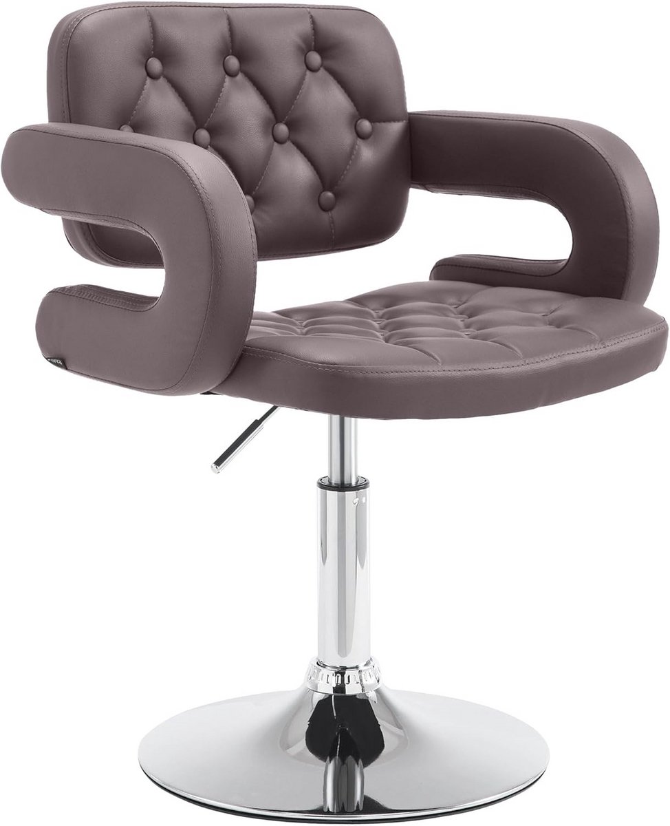 Loungestoel - Comfortabele stoel - Ontspannen zitten - 360 graden draaibaar - 76-92 cm hoo