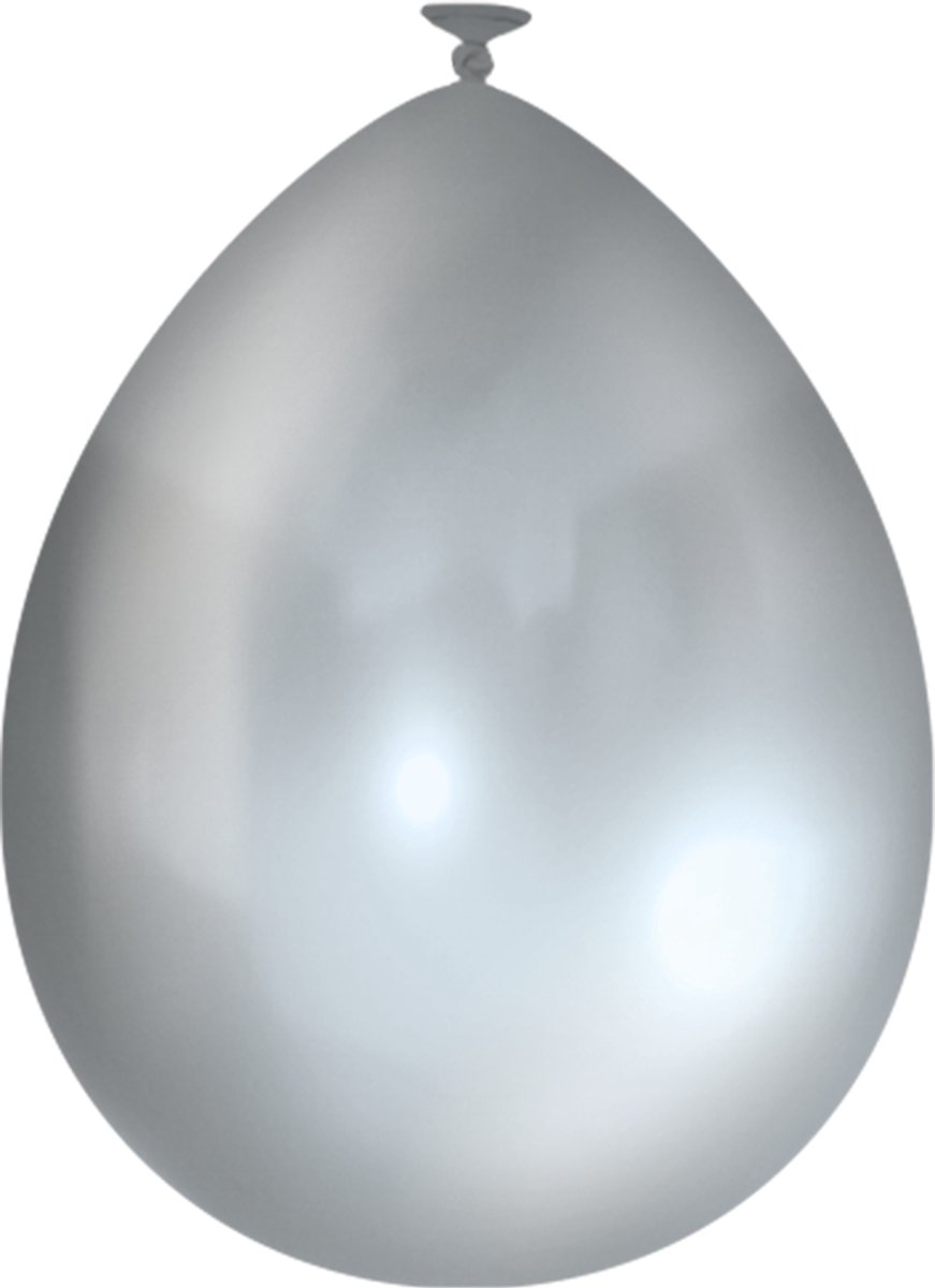 Metallic zilveren ballonnen - 10 stuks - Premium latex ballonnen - Feestversiering - Feestballonnen voor ieder feest