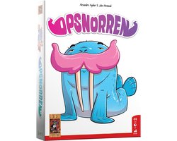 999 Games - Opsnorren - kaartspel - Wie heeft de langste snor? - Hilarisch slagenspel!