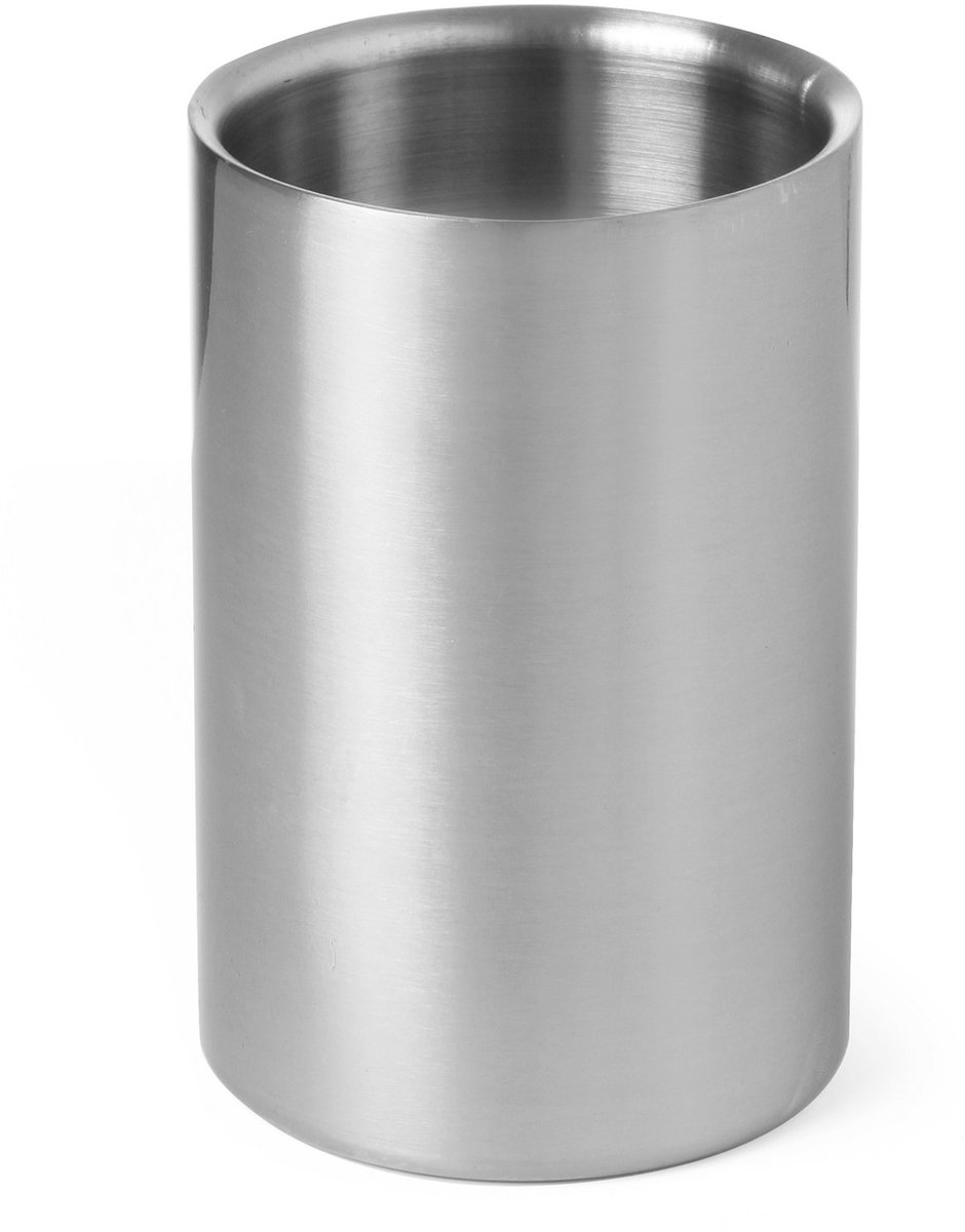 BarUp Dubbelwandige Wijnkoeler RVS - Flessenkoeler - Drankkoeler - Ø12x(H)18cm
