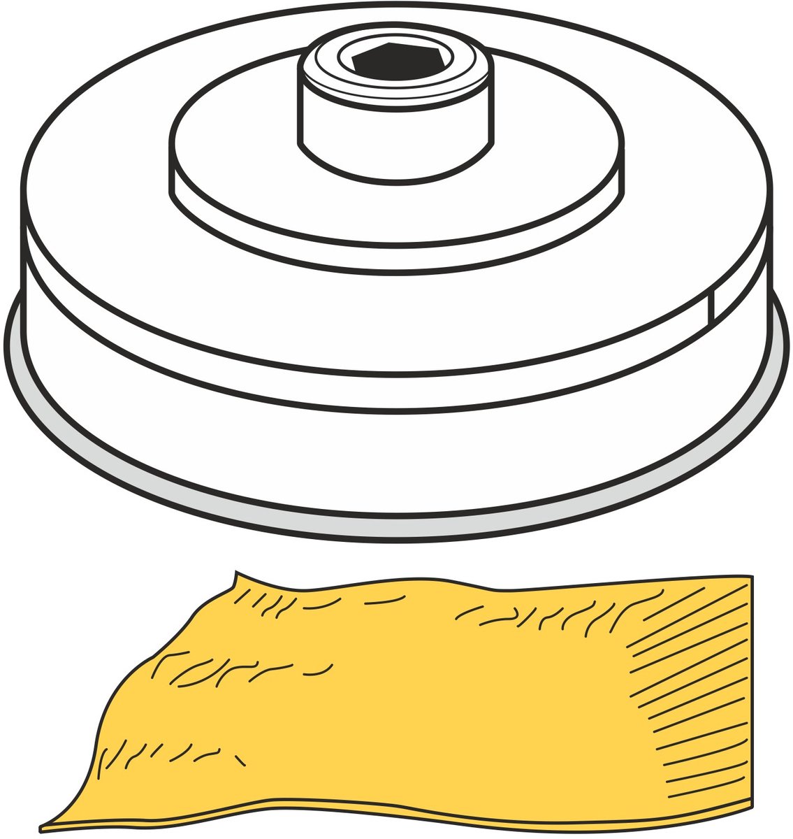 Hendi Pasta Sfoglia Serie - Accessoire voor Ijsmachine - 155 mm - 1-4 mm