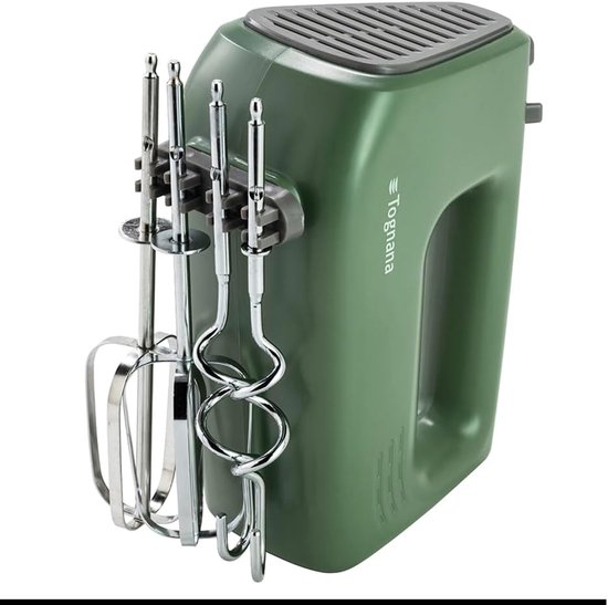 Elektrische Handmixer - Keukenmixer - Bakken en Koken - Zelfdragende Functie - 400 Watt - Saliegroen — afbeelding 2