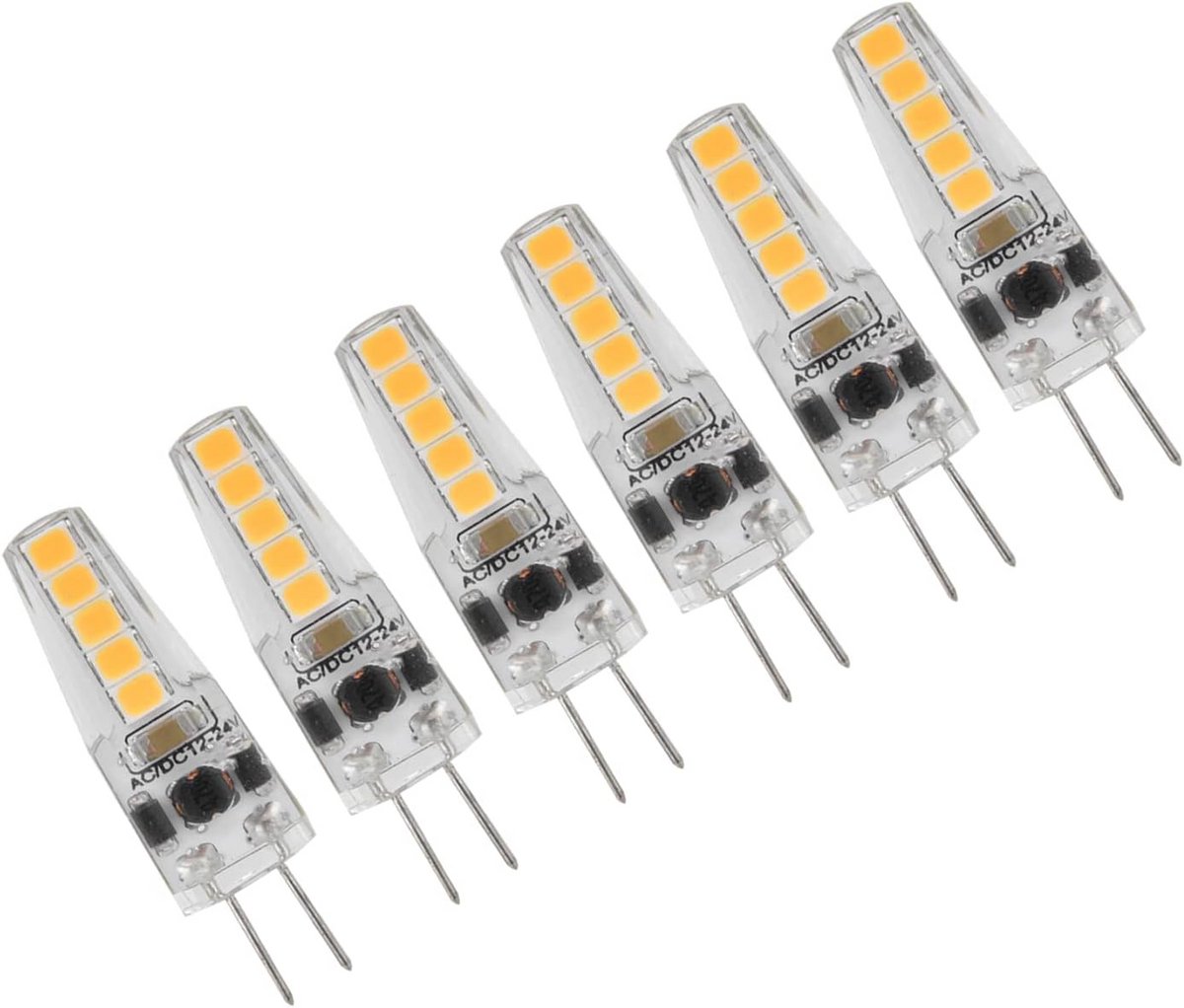 LED G4 Lampen - Mini Gloeilampen - Decoratieve Verlichting - Energiezuinig Dimbaar - 10 Stuks - Warm Wit
