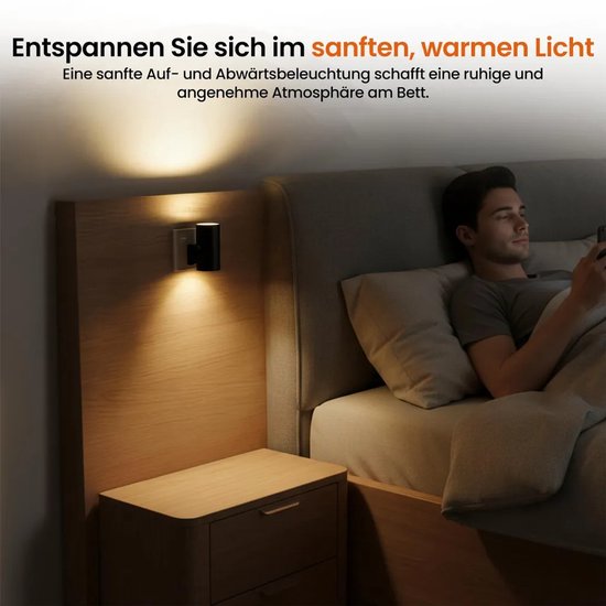 2 stuks LED-nachtlampjes met stekker - Nachtlampjes met stekker, schemersensor - 5-300 lm, instelbare helderheid - 2700K - Dimbare nachtlampjes voor keuken, hal, slaapkamer en trap - Wit van Avekko — afbeelding 2
