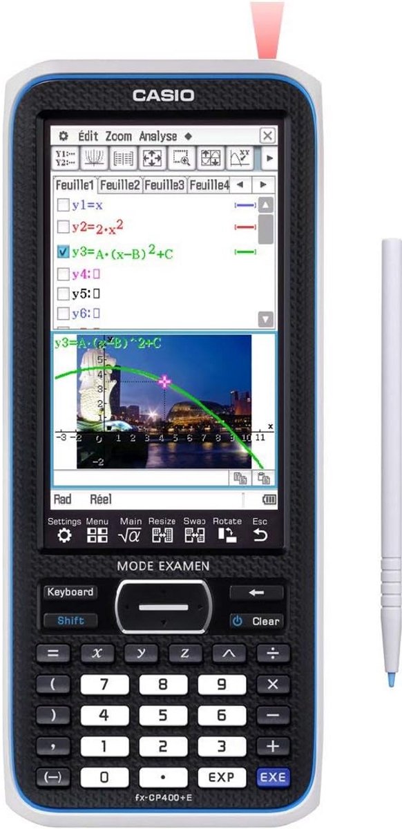 Grafische Rekenmachine - Programmeerbare Calculator - Complexe Berekeningen - Groot Kleuren Touchscreen - 20.6 x 21 x 8.9 cm - Zwart