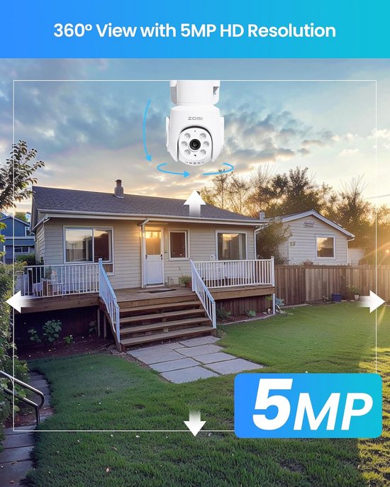 Beveiligingscamera Set - WIFI Camera Systeem - Huisbewaking - Alles-in-één Monitor - 12 Inch Scherm - Wit — afbeelding 5