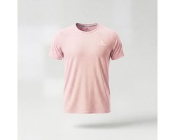 Delta Fit Hardloopshirt – Ultralicht & Ademend – Dry Mesh - Roze - Maat L - Valt klein bestel 1 tot 2 maten groter
