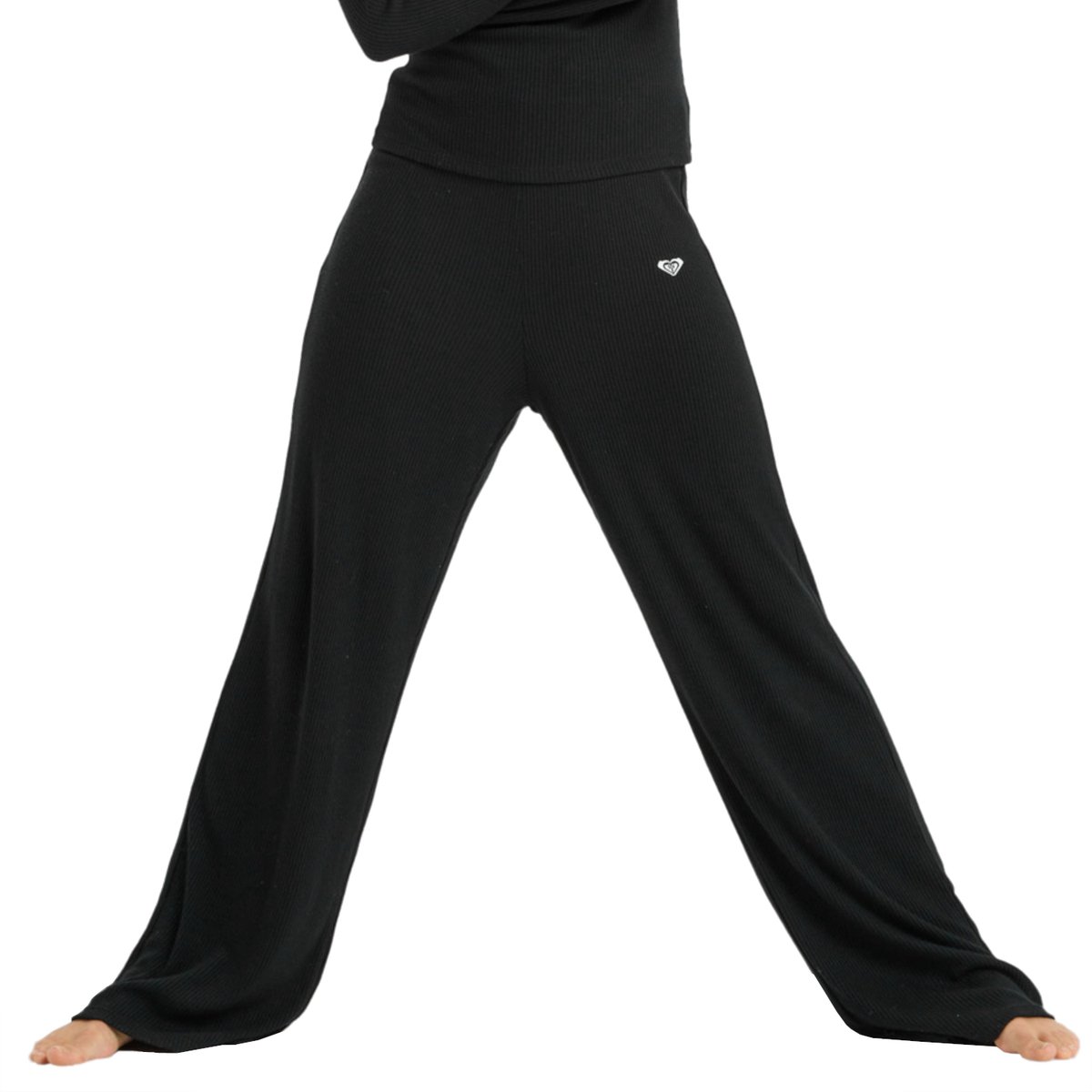 Roxy Rise & Vibe Wide Leg Trainingsbroek L Vrouw Antraciet