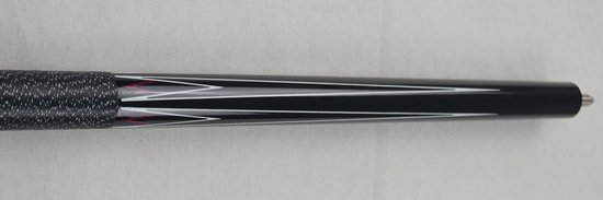 Poolkeu - Billiard Keu - Pool Spelen - Massief Hout - 147 cm - Zwart Wit — afbeelding 2