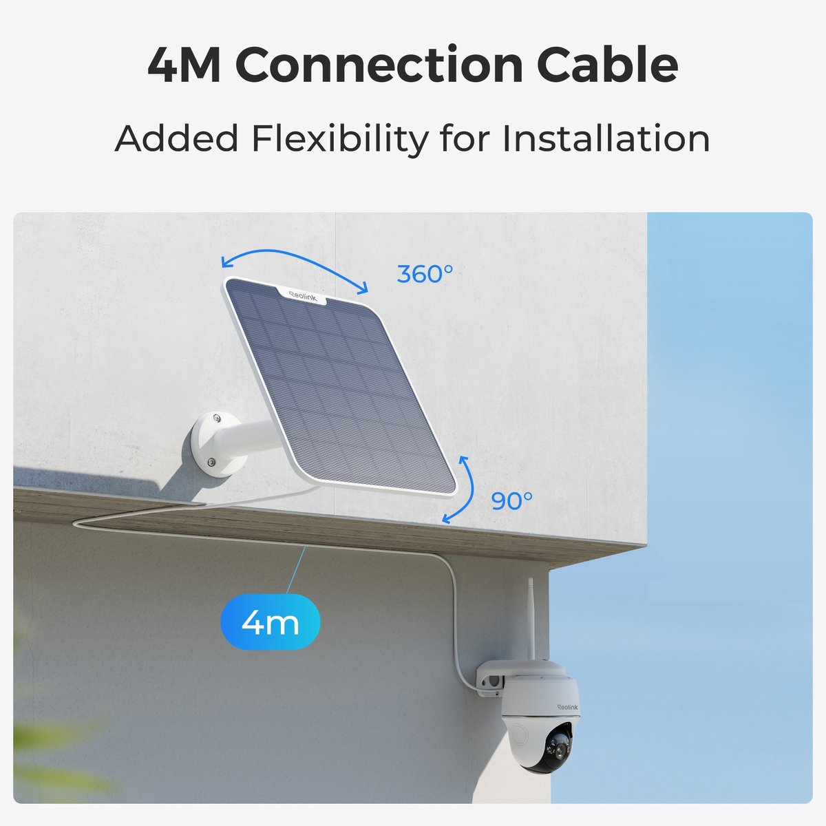 Reolink Solar Panel 2 6W Wit met USB-C thumbnail 5