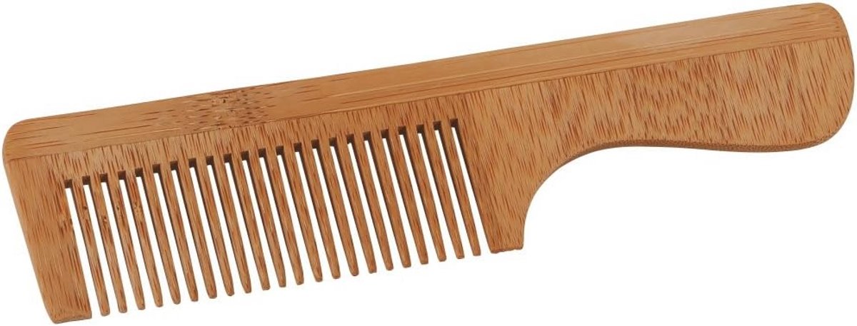 Kam van bamboe - Met steel - Haarstyling - Natuurlijk materiaal - 215 cm - Natuurlijk