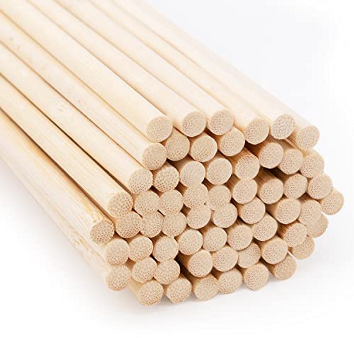 Houten Stokjes - Ambachtelijke Stokken - Hobby Projecten - Natuurlijk Bamboe - 60 Stuks - 