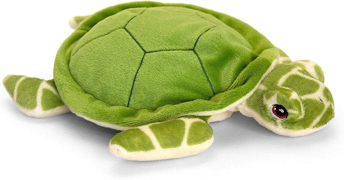 Pluche Schildpad - Zacht Speelgoed - Knuffelen en Spelen - 100% Gerecycled Materiaal - 25 cm - Meerkleurig