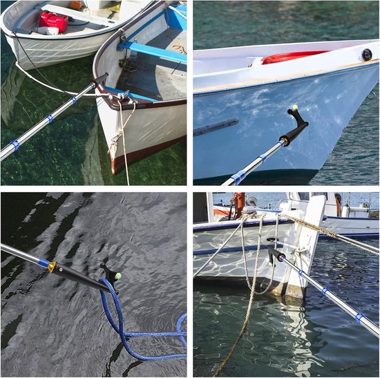 Telescopische Boothaak 134 cm - Licht Drijvend met Lichtgevende Parels & Antislip Handvat - Verstelbare Boothaken voor Ankeren, Docken en Opruimen op Water — afbeelding 3