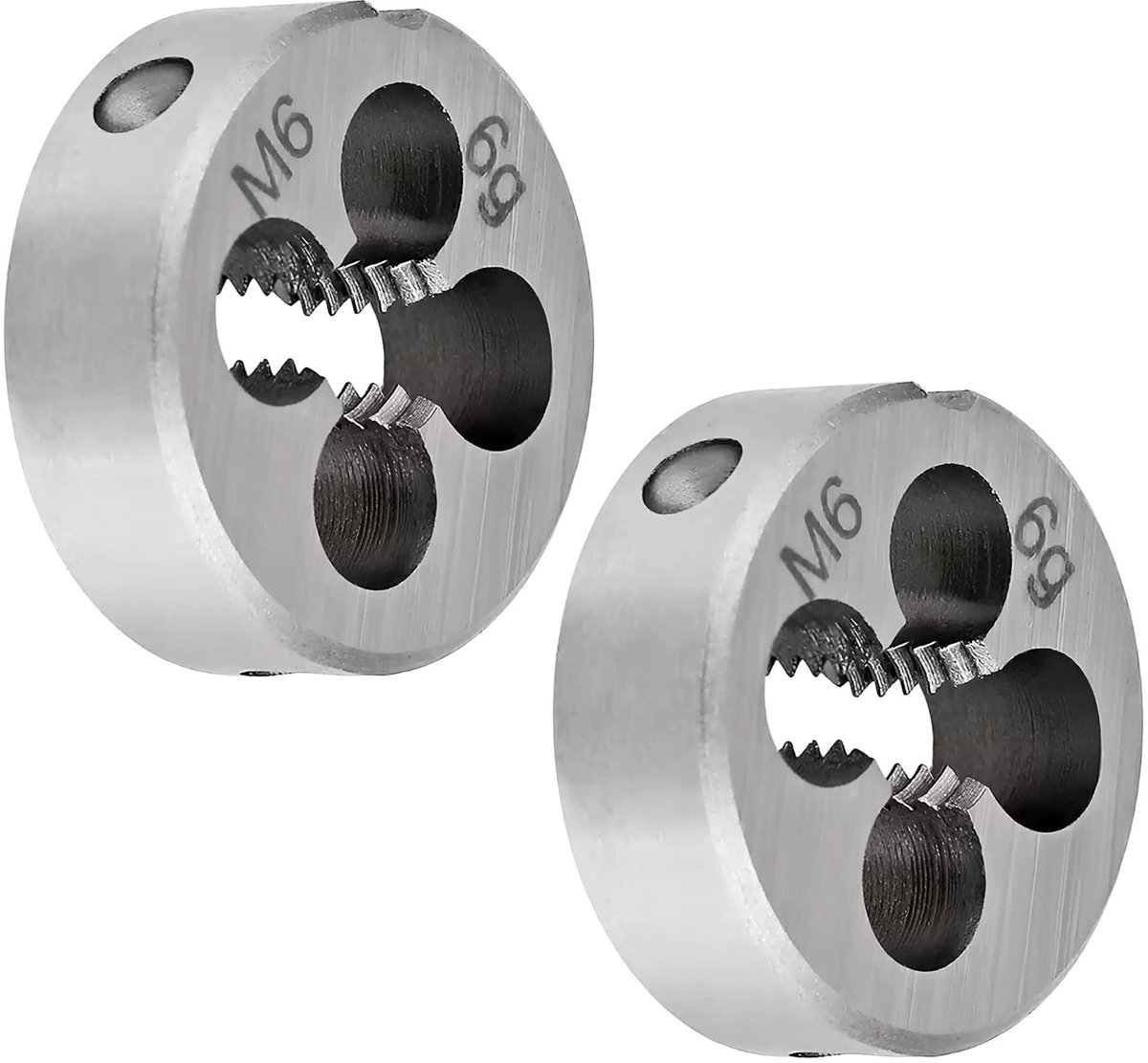 Dailygoods- Snijplaat M6x1.0mm - Ronde Snijplaat - Gelegeerd Staal - Rechtse Draad - Snelstaal - Slijtvast en Taai - Matrijs
