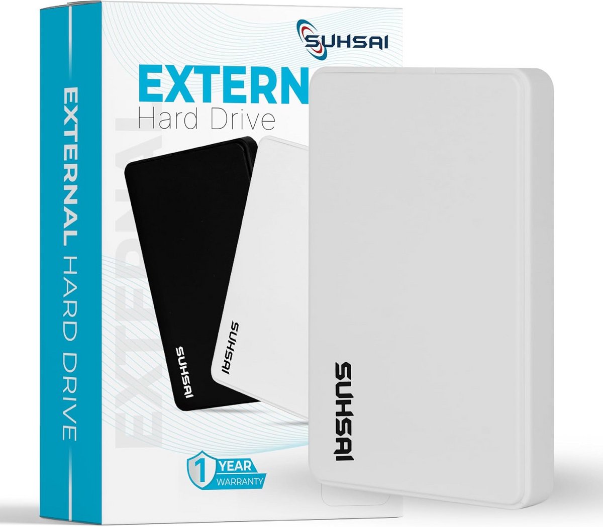 Externe Harde Schijf - Opslag- en Back-upschijf - Gegevens Overzetten - Slimme Compatibiliteit - 500 GB - Wit