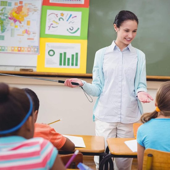 Aanwijsstok Set - Presentatie Pointer - Lesgeven Presenteren - Telescopisch Uitschuifbaar - 100 cm Lengte - Meerdere Kleuren — afbeelding 5
