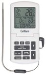 Witte ChefAlarm oventhermometer met digitale display en RVS sonde.
