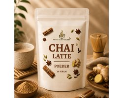 Mito Chai latte poeder - Kaneel - gember - kardemom - nootmuskaat - kruidnagel - zwarte peper - gedroogd en gemalen - 50 gram