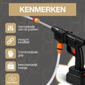 Kenmerken van de DecoVeen hogedrukreiniger: makkelijk aan te passen, hoge kwaliteit, comfortabele grip, reiskoffer.