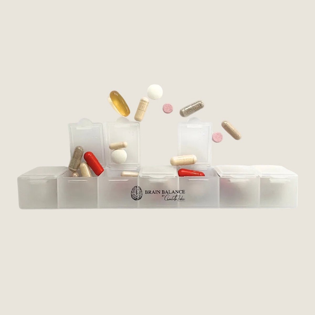 Pillendoosje - Supplementen Doosje - Medicijndoosje 7 dagen - Charlotte Labee Supplements
