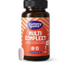 Yummygums • Multi Compleet Kauwtablet • Suikervrij • Multivitamine met superfoods • 60 kauwtabletten - 60 stuks