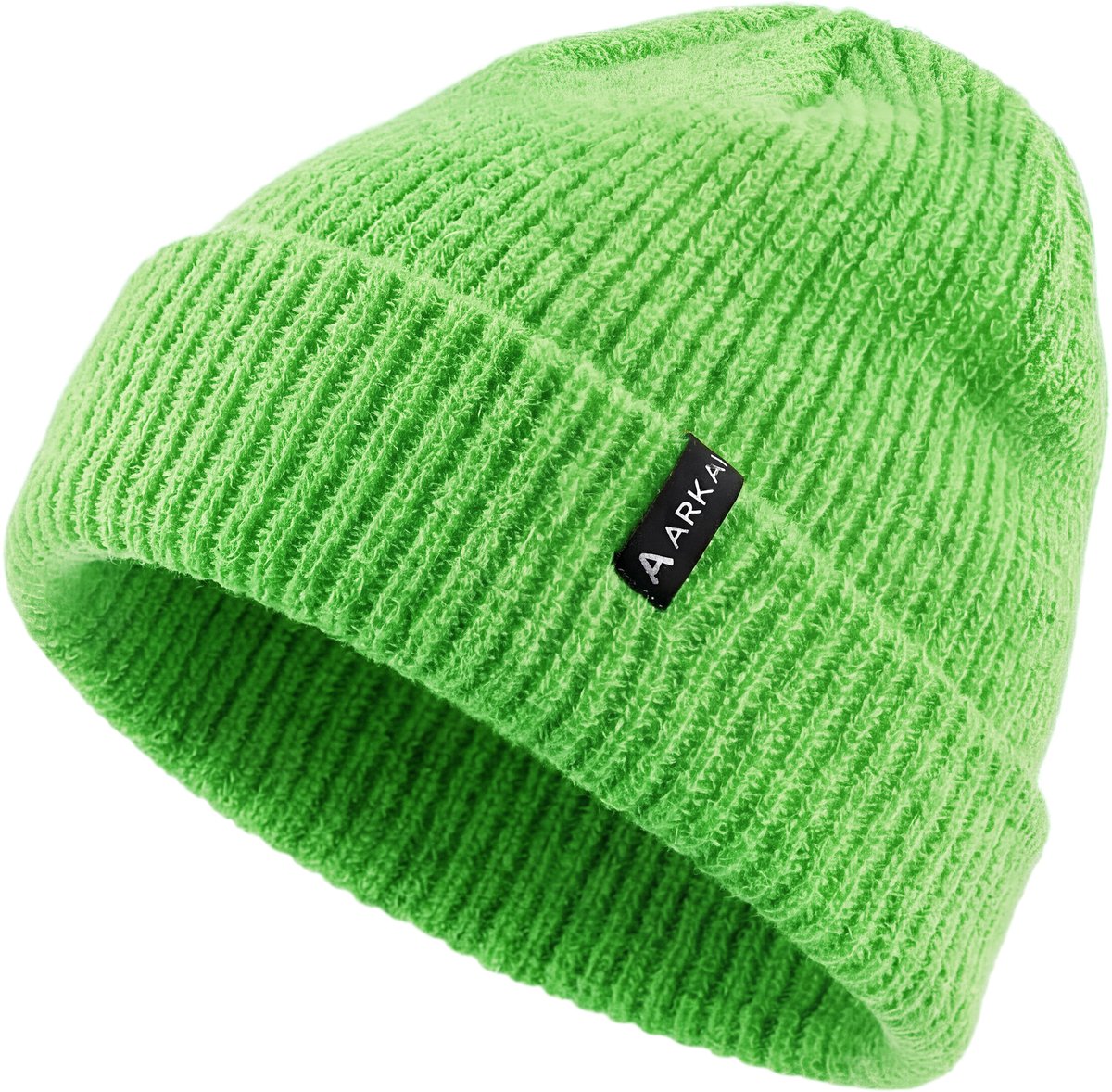 Nordic | Groene geribde beanie in vissersstijl