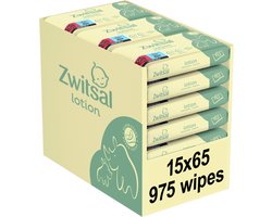 Zwitsal - Billendoekjes - Lotion - 975 doekjes (15x65) - Voordeelverpakking