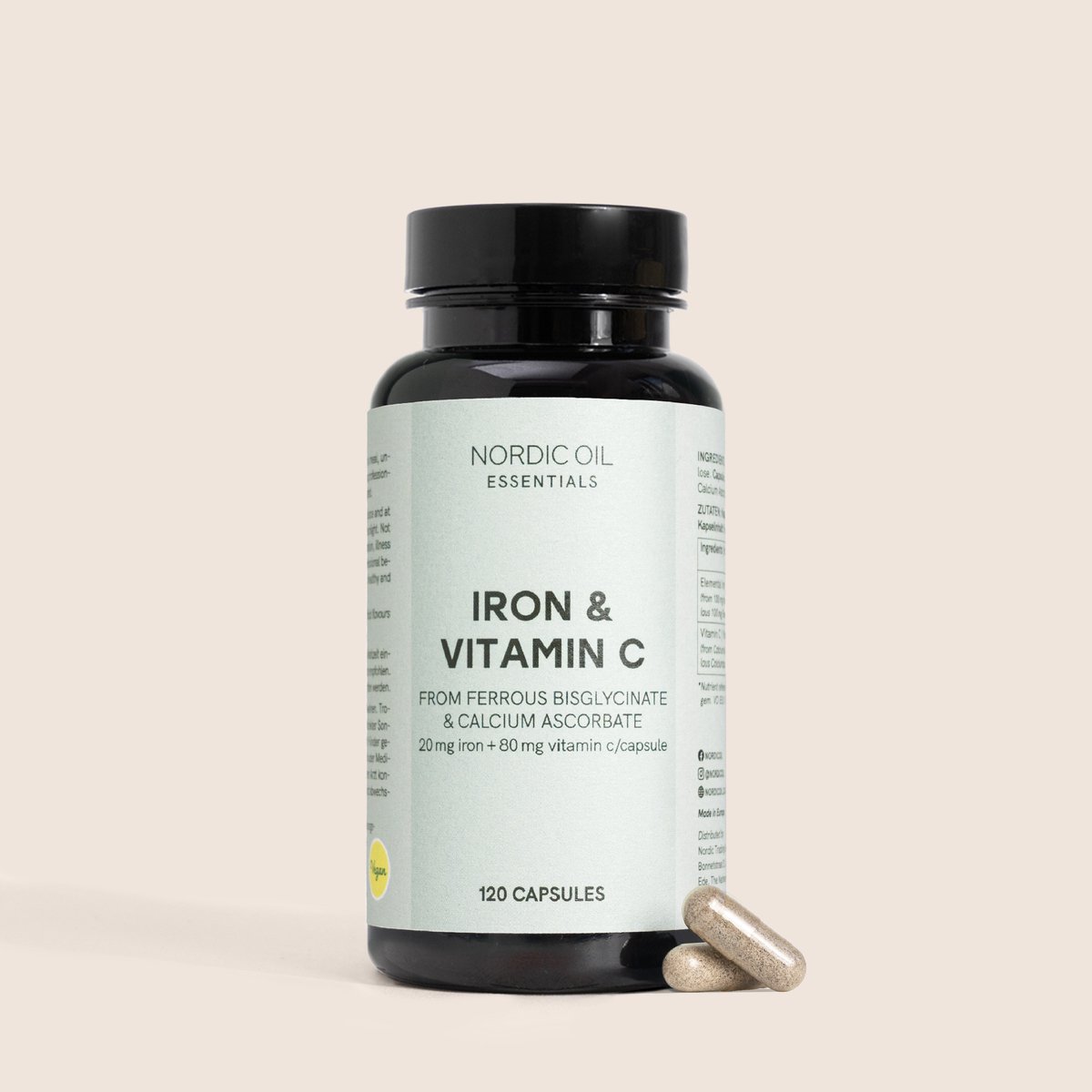 Nordic Oil© - Ijzer- en Vitamine C Capsules
