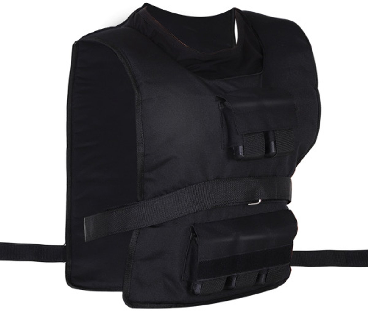 Gewichtsvest 20 kg Verstelbare Trainingsvest voor Krachttraining & Fitness - Oxford Materiaal - Zwart - 36 x 52 cm