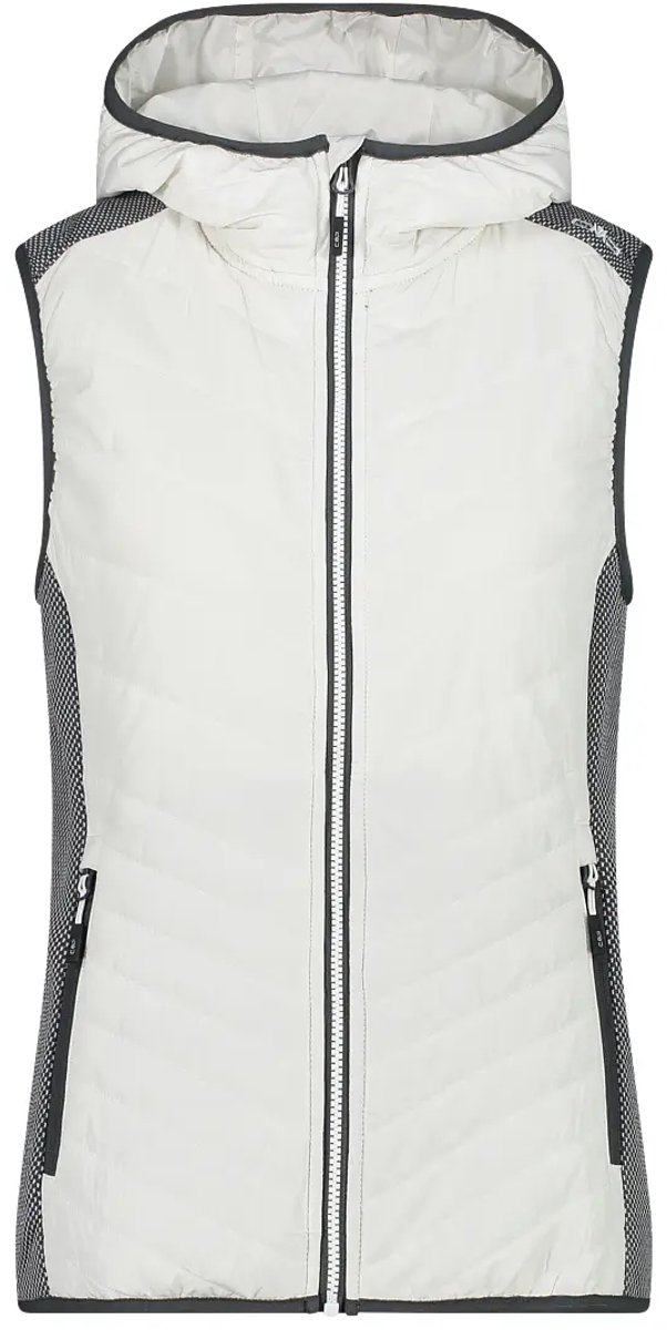 Hybride mouwloos vest met capuchon voor dames CMP B.co Gesso