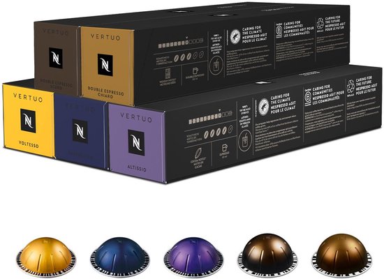Capsules Nespresso Vertuo - Assortiment Espresso - 50 capsules de café