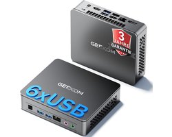 GEEKOM Air12 Lite Mini PC, Mini PC met Windows 11 Pro,Intel N95, 8 GB 256 GB SSD ,Mini Computer - 6×USB&9-PIN Ports | Dual-Display 4K@60Hz - Game PC,pc voor games en kantoor,mini-computer