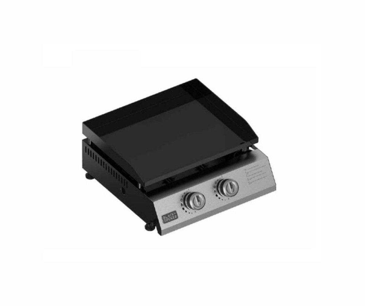 BLACK+DECKER BXOP4900E - Gasbarbecue - 2 Palnikkers - Porseleinen Coating - Roestvrij Staal