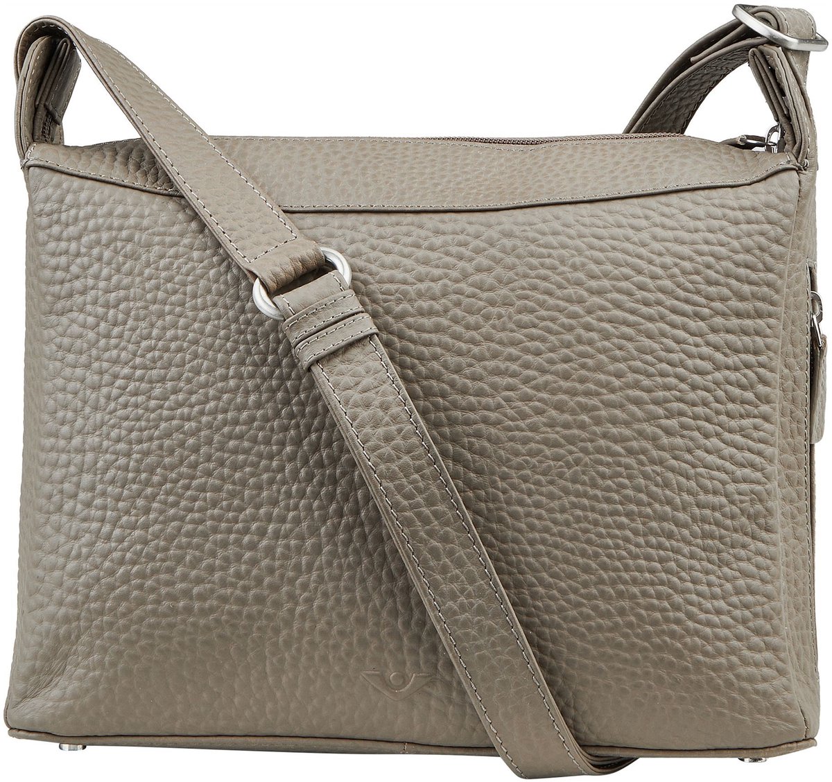 VOi Leren schoudertas Isabella Shoulder Bag Sand Taupe