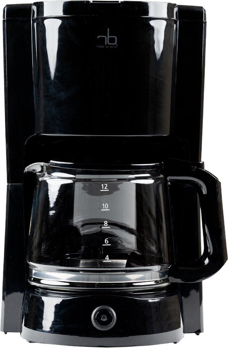 Koffiezetapparaat 1,5L – Koffiezetapparaat 12 Koppen – Snel & Stil Filterkoffie Apparaat – Warmhoudfunctie & Druppelstop – Zwart