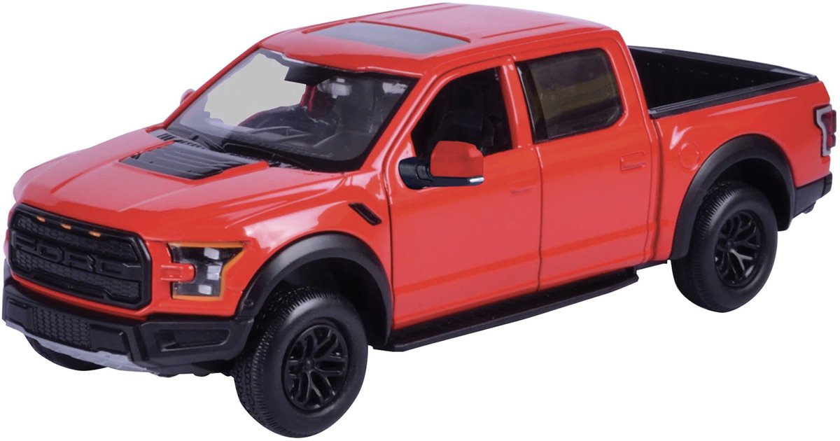 Motormax Ford F150 - Modelauto - Schaal 1:24 - Rood/Zwart