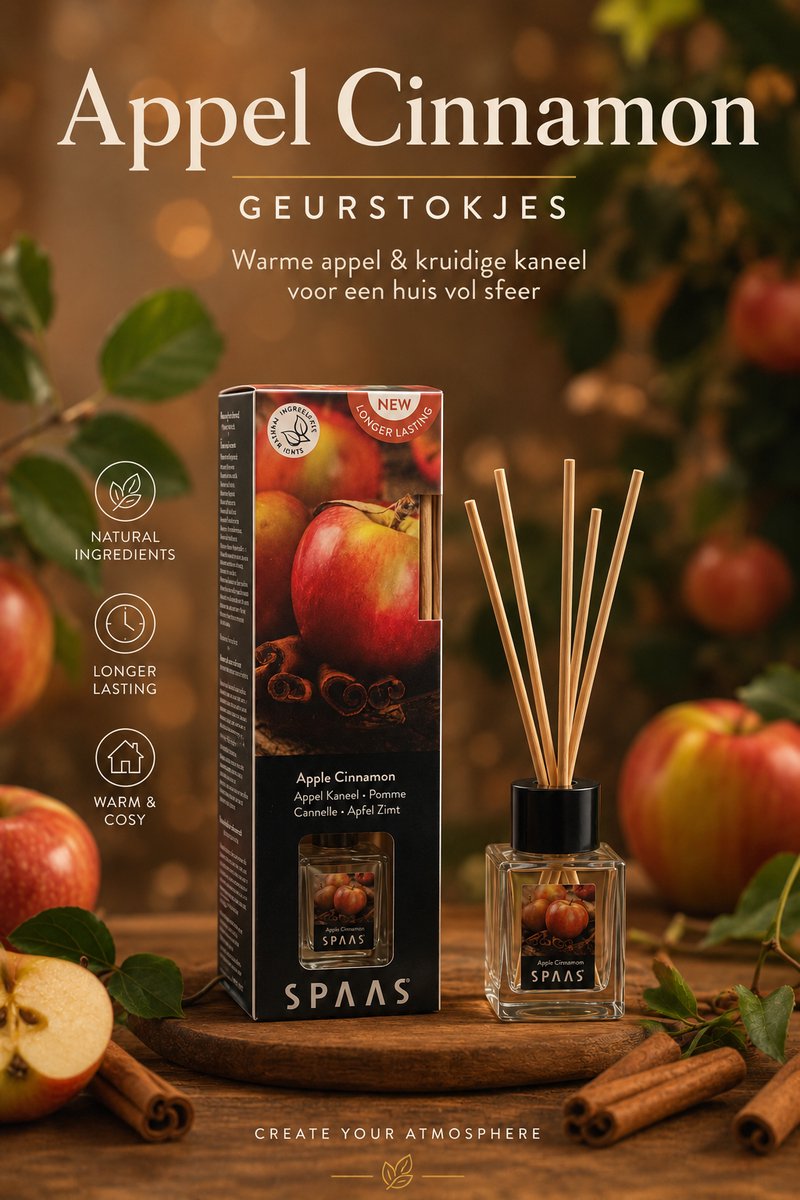 Geurstokjes - Appel Cinnamon