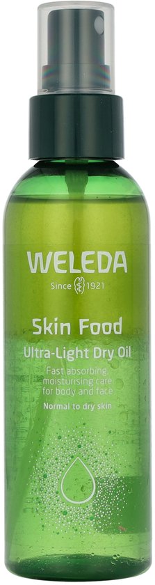WELEDA Skin Food - Ultra-Light Dry Oil - Hydrateert De Huid & Trekt Snel in - Voor Lichaam En Gezicht - Hydrateert Direct - 100% Natuurlijke Ingrediënten - 100ml
