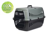 Gipsy Eco Reismand Kat - Transportbox kat/klein huisdier - Afneembare bovenkant Groen/Zwart - L - 58x38x38 cm