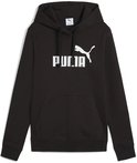 Zwarte Puma hoodie met wit Puma logo op de voorkant.