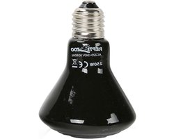 Keramische Warmtelamp - Infrarood Heater - Reptielen Verwarmen - Geen Licht - 75W - Zwart