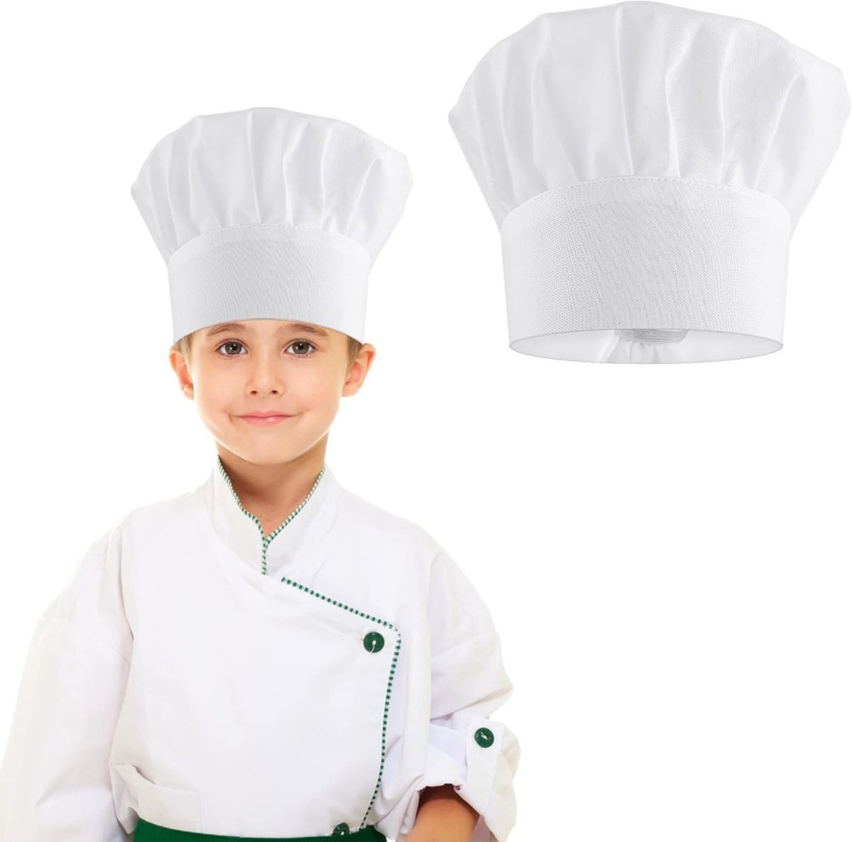 Unisex Koksbaret in Wit voor Professionele en Thuis Koks, Ademend en Comfortabel