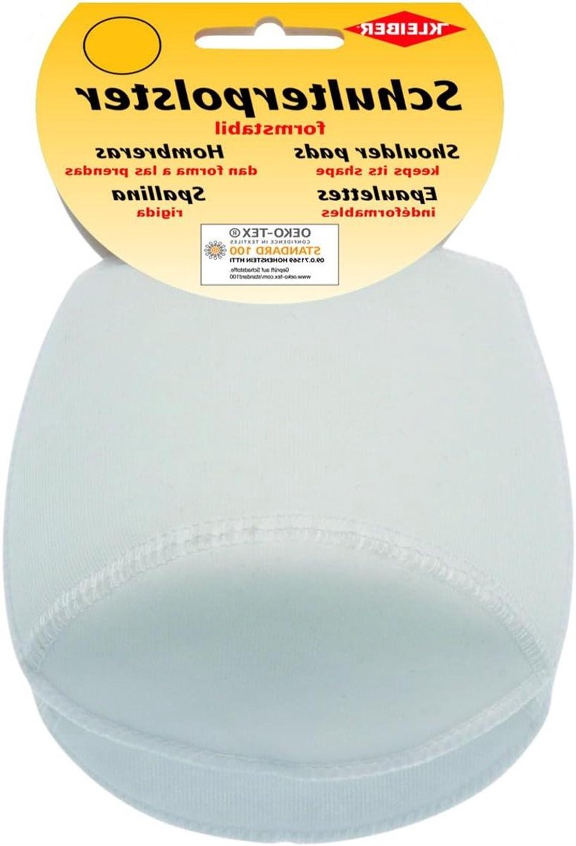 Kleiber KR 3 hooks and loop strap shoulder pad Raglan, 50% polyamide, white, 16 x 11 x 5 cm