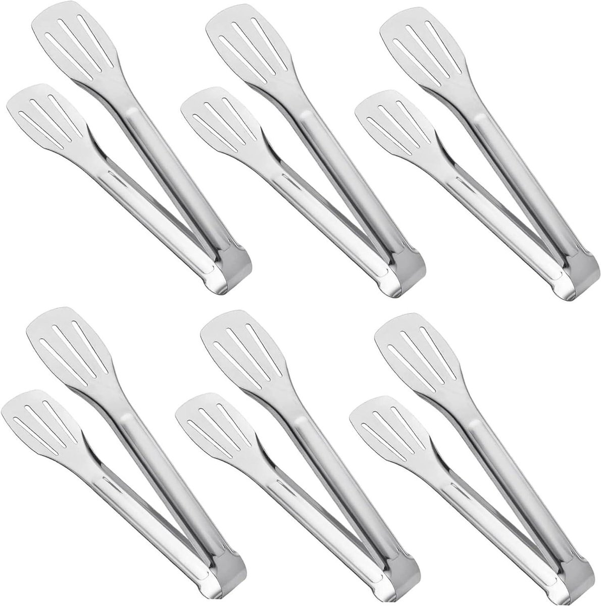 Roestvrijstalen Serveertang 7" - 6 Stuks