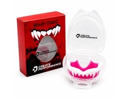 CREATE PERFORMANCE Gebitsbeschermer - Vechtsport - Bitje - Boksen - Kickboksen - Hockey Bitje - Vampier - Roze - Inclusief opbergdoos