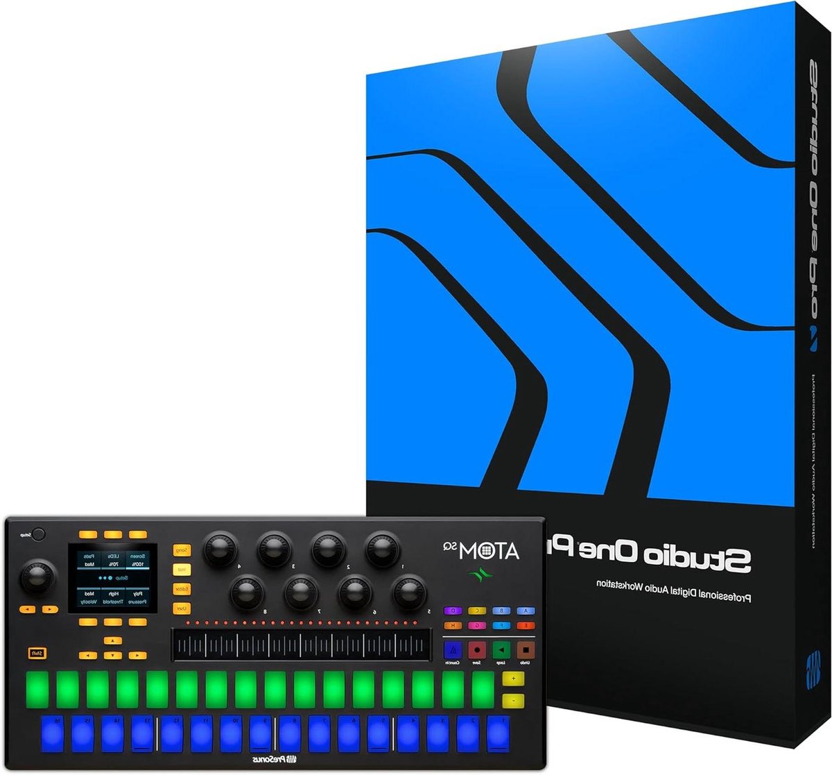 Hybride MIDI Controller - Pad Performance - Muziek Productie - 32 RGB Pads - 17 x 36 x 3 cm