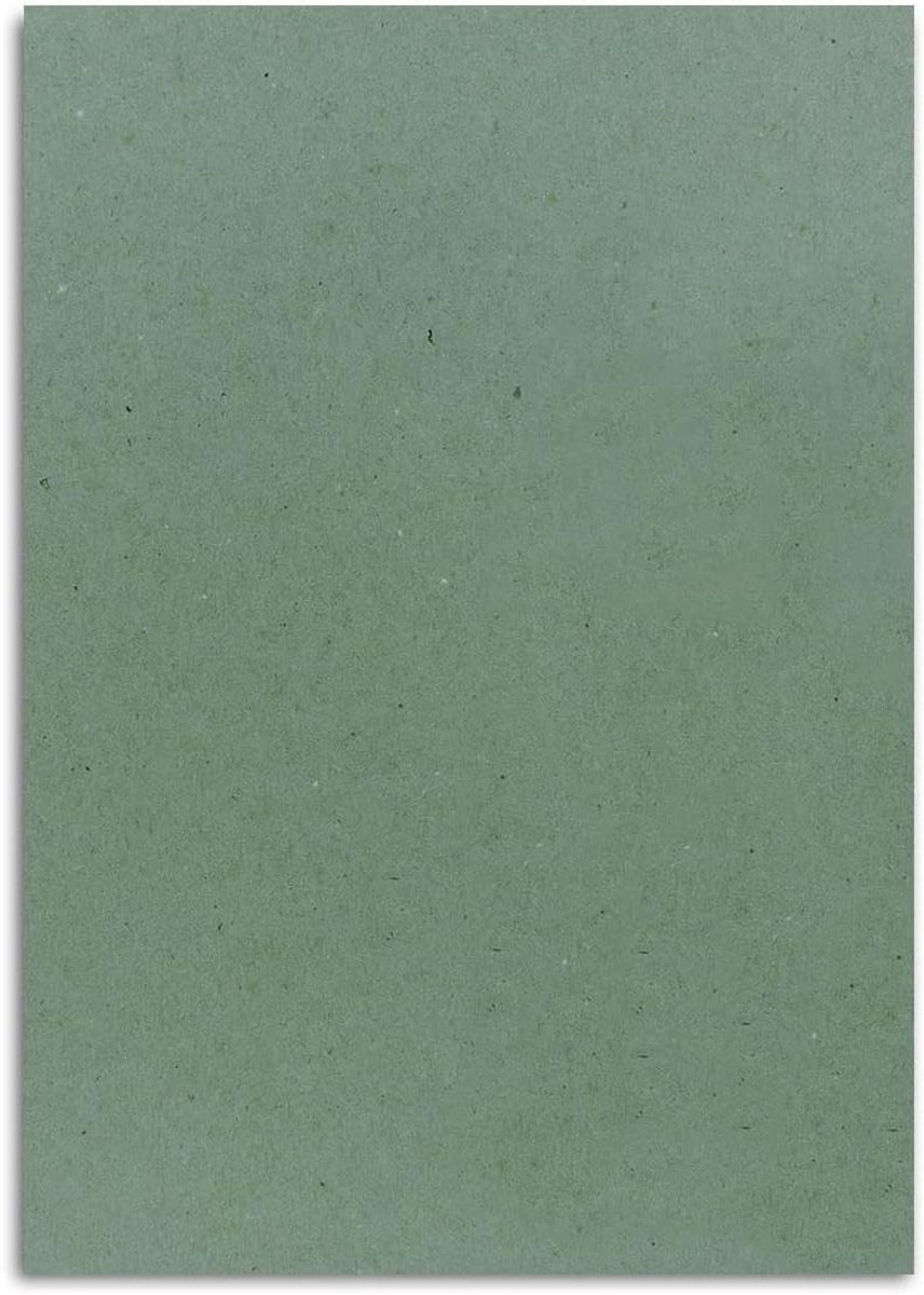 Knutselpapier Pakket - Hobby papier - Kaarten maken - 100% gerecycled materiaal - 150 vellen A5 - Eucalyptus groen
